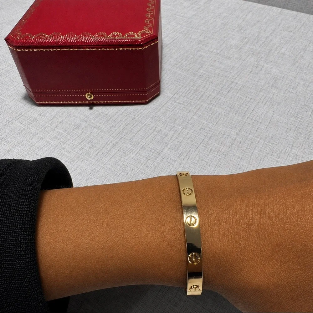 Gold Plated Love Bracelet with Matching Screwdriver